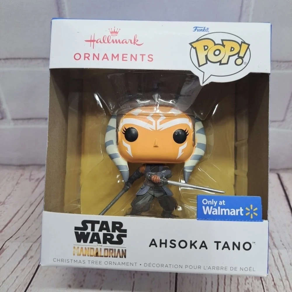 NEW Star Wars Hallmark Ornaments Funko Pop! Mandalorian Ahsoka Walmart Exclusive